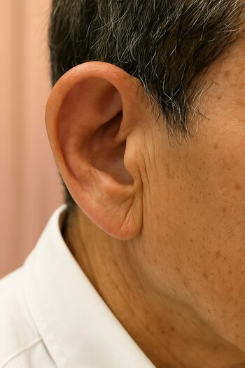 耳たぶに深いシワが入っていると心血管疾患発症のリスクが高い(イメージ画像)
