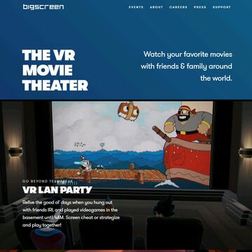 VR空間で友だちと大画面で映画が見れる「Bigscreen」が大型アップデート