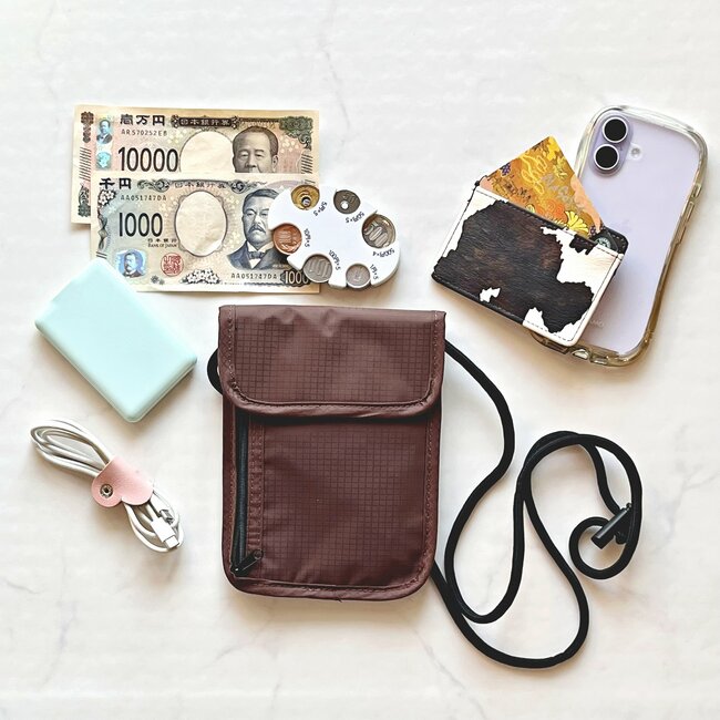 お薬手帳がすっぽり入った!3COINSの“ぺたんこポシェット”お財布いらずで外出できて便利!「扱いやすい」「買い足します!」《購入レビュー》