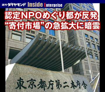 認定ＮＰＯめぐり都が反発“寄付市場”の急拡大に暗雲