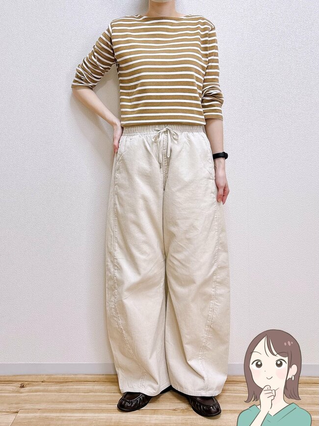 「こりゃ可愛いわ」「色違いも購入したい」GUの“2990円バレルパンツ”買ってから出番が止まらない！「ほぼ毎日はいています」「ウエスト楽ちん最高」《購入レビュー》
