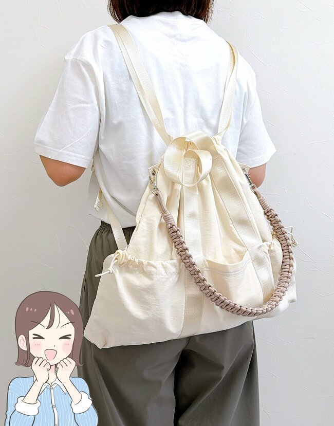 「3色全て購入しました」「とても可愛い」ハニーズの“大容量バッグ”ポケットたくさんで使いやすい！「一目惚れして買いました」《購入レビュー》