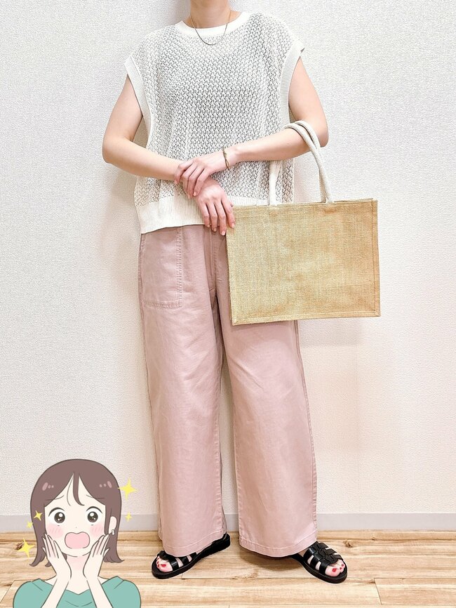 オシャレも体型カバーも両方叶う！しまむらの「美シルエットなワイドパンツ」履き心地良すぎてヘビロテ確定です！