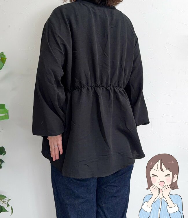 【しまむら】お尻がすっぽり隠せる！1639円の「ふんわりトップス」裾がふわっと広がってカワイイ！《購入レビュー》