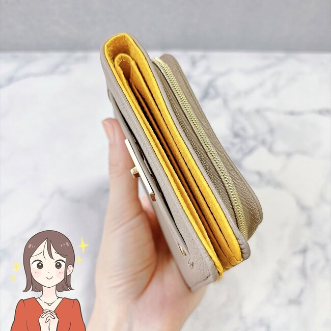 小銭が取りやすくて感動…!ハニーズの“コンパクトな財布”お会計がスムーズになった!「ぜーんぶ収まります」「これからも愛用します」《購入レビュー》