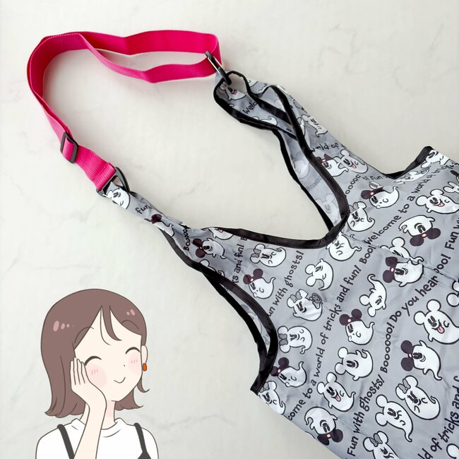 荷物が増えても大丈夫…！セリアで見つけた「レジ袋につけるショルダーベルト」両手が空いて、楽ちんすぎる！