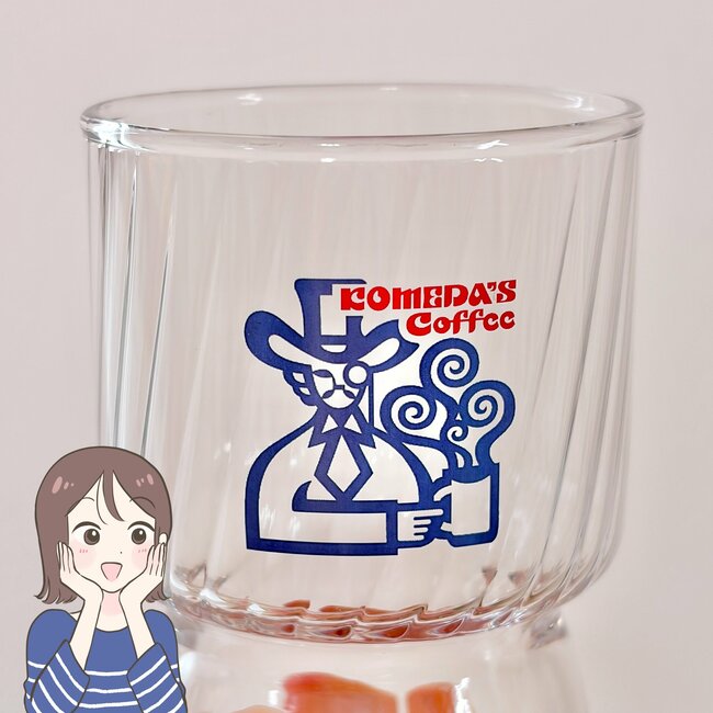 「在庫復活してた」「速攻買った」コメダ珈琲の“昭和レトロなグラス”が可愛すぎる！「家でコメダごっこできるやん」
