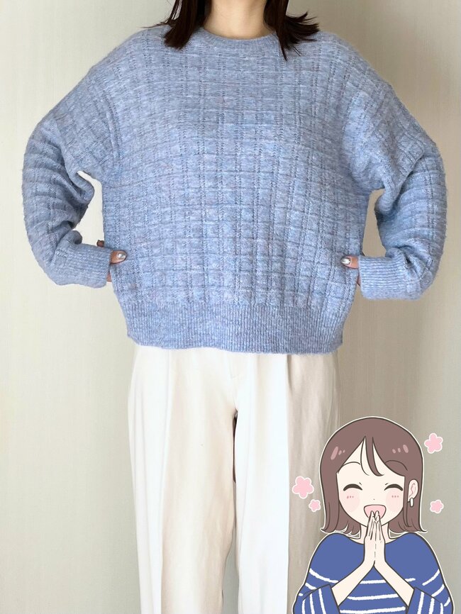 50%オフはお得すぎる…！グローバルワークの“ふわふわニット”上半身をまるっとカバーしてくれて嬉しい！「もっちり暖かい！」「この冬一番のお買い物かも」