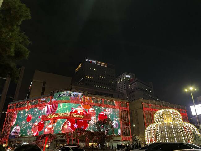 韓国・ソウルの「映える」クリスマス・イルミネーション、今年の様子は？【明洞エリア】