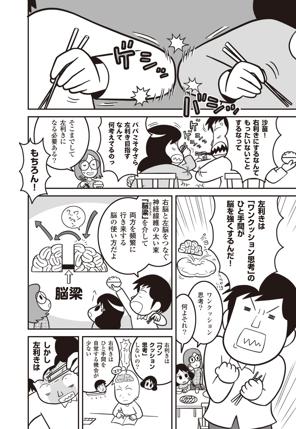 【マンガ】「左利きの才能」脳科学的メカニズム