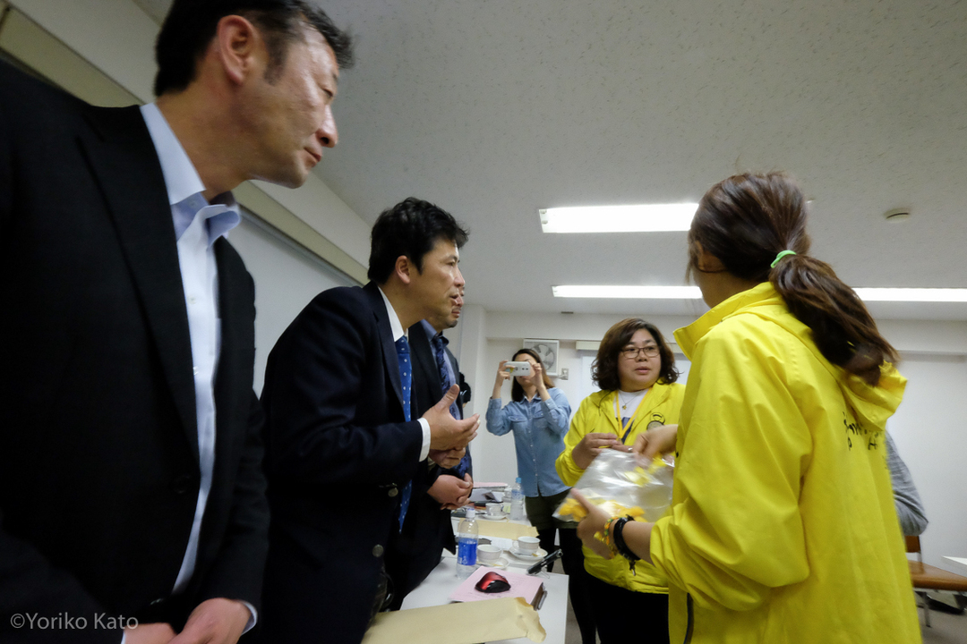 セウォル号遺族とも面会、震災4年半・大川小遺族のいま