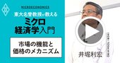 【東大の経済学・動画】「完全競争市場」でモノの価格はどう決まる？