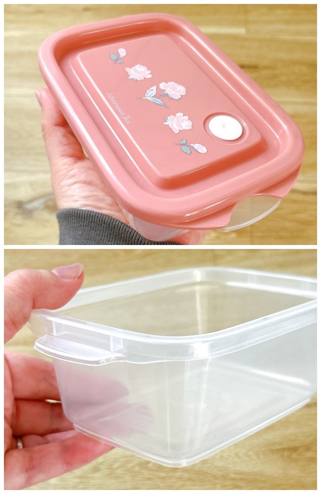 【アフタヌーンティー】かわいくて思わず即買い…！1個330円の「レトロ保存容器」お花のデザインがオシャレすぎる！