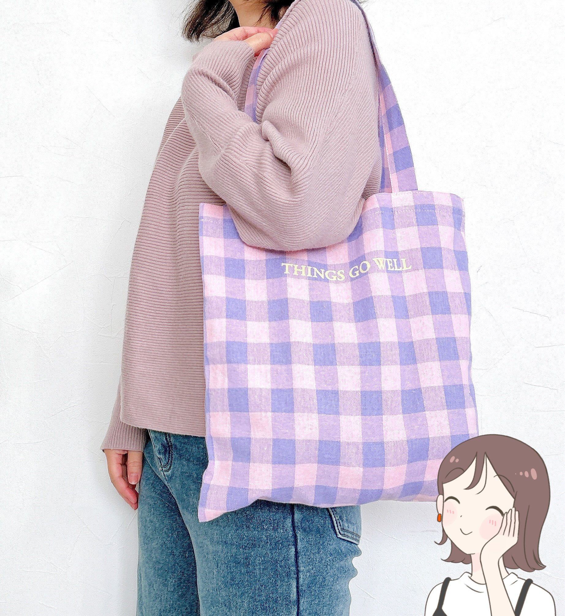 フランフランに売ってそう…！セリアの「おしゃれトートバッグ」が110円とは思えない可愛さ！コンパクトだけど意外と大容量で嬉しい！