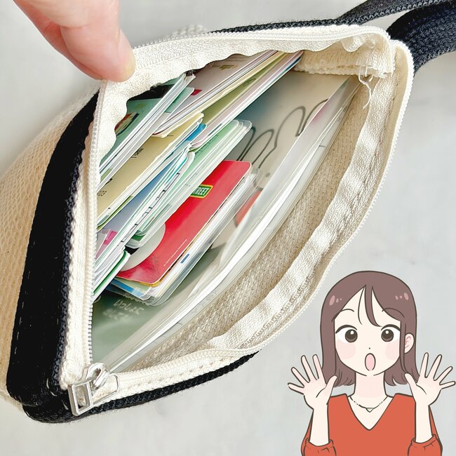 お薬手帳とカード100枚がすっぽり！3COINSの“手ぶらで持てるポーチ”病院の受付や会計がスムーズになった！《購入レビュー》
