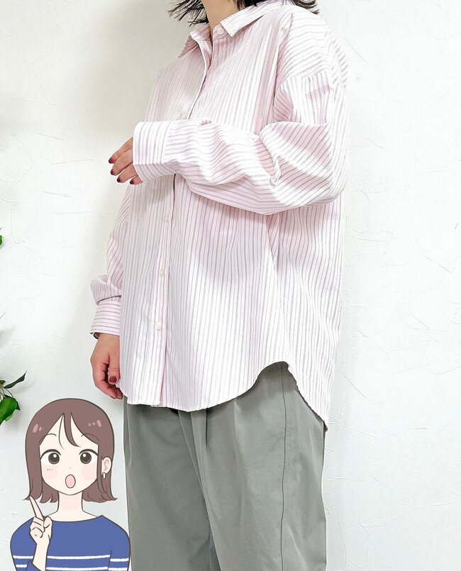 【グローバルワーク】レビュー500件超え！アイロンいらずの“楽ちんシャツ”が体型カバーできてオシャレ！「着るだけでスッキリ」「可愛くて即決です」