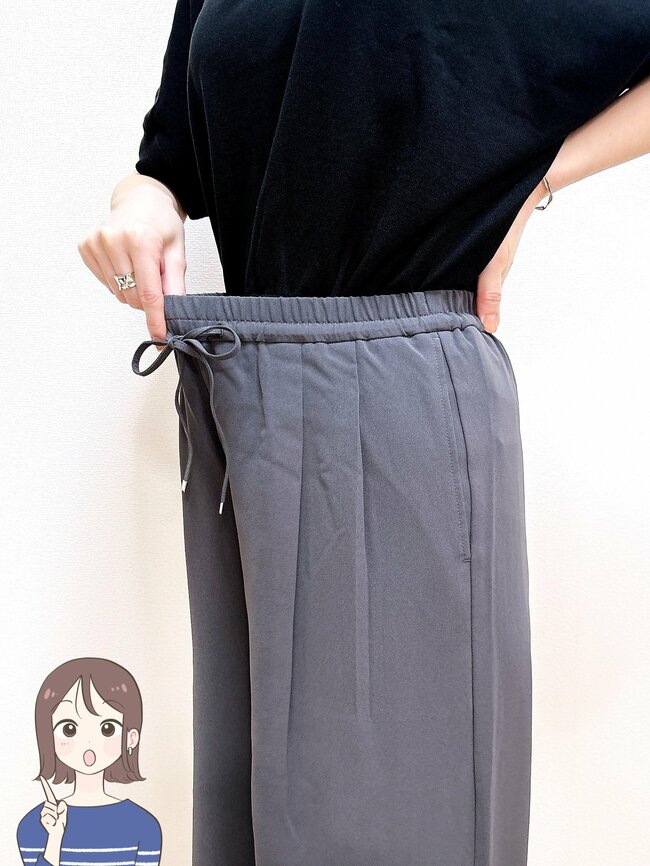 「全色購入しました」GUの“ひんやりワイドパンツ”着心地よすぎて毎日履きたい！「体型をカバーしてくれる優れもの」「通勤にも休日にも使える」【購入レビュー】