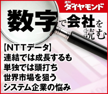 【ＮＴＴデータ】連結では成長するも単独では頭打ち世界市場を狙うシステム企業の悩み