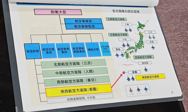 航空自衛隊の役割が書かれた書類