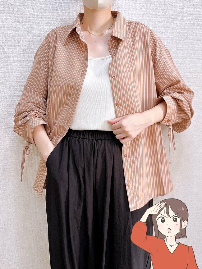 羽織るだけでおしゃれコーデが完成！ハニーズの「ぽわん袖シャツ」ゆったりシルエットで着痩せ効果もバツグンです！《購入レビュー》