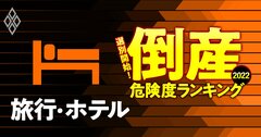 倒産危険度ランキング2022【旅行・ホテル25社】9位HIS、5位極楽湯、1位は?
