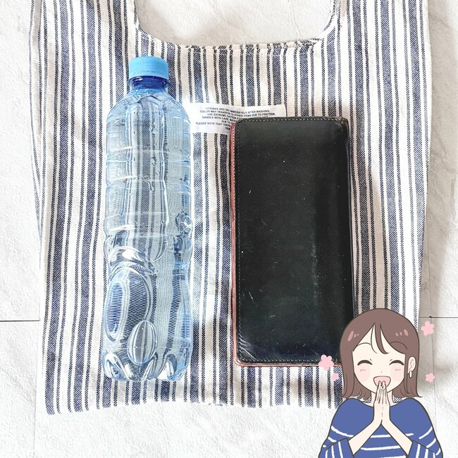 【3COINS】もう手放せない…！7秒でしまえる「おしゃれエコバッグ」荷物が4kgも入れられて頼りになる！《購入レビュー》