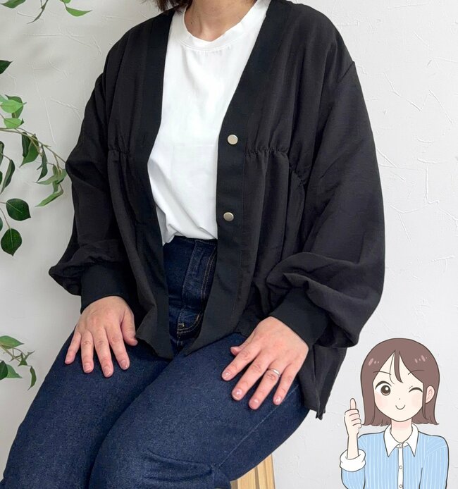 【しまむら】お尻がすっぽり隠せる！1639円の「ふんわりトップス」裾がふわっと広がってカワイイ！《購入レビュー》