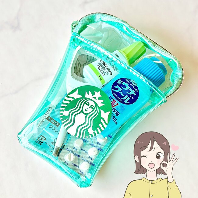 【スタバ】カードや診察券が50枚入った！可愛すぎる“カップみたいなポーチ”ドリンク券付きでお得！「何このポーチの可愛さ」「カバンにもつけられる」《購入レビュー》