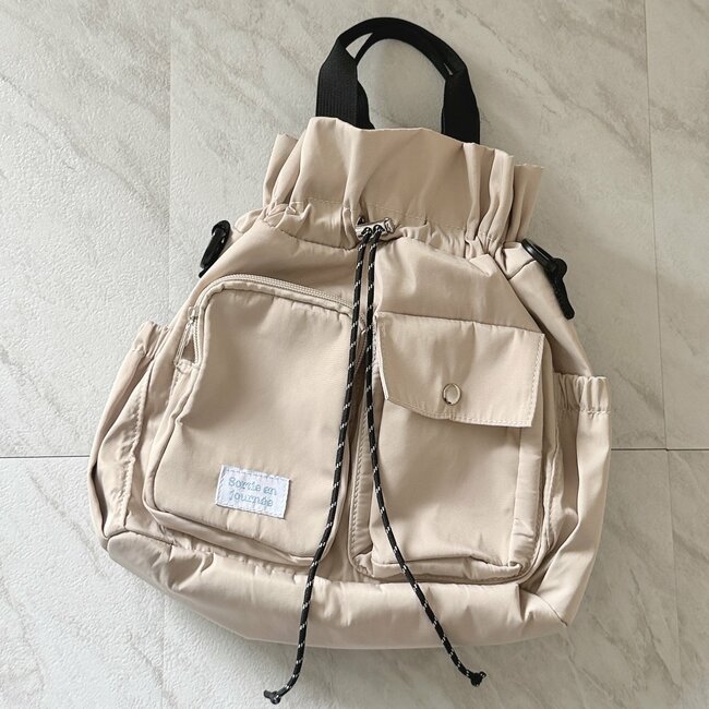 【しまむら】ガバッと開いて使いやすい！2420円の「ポケットたくさんバッグ」コロンとした丸みのあるフォルムが可愛い！《購入レビュー》