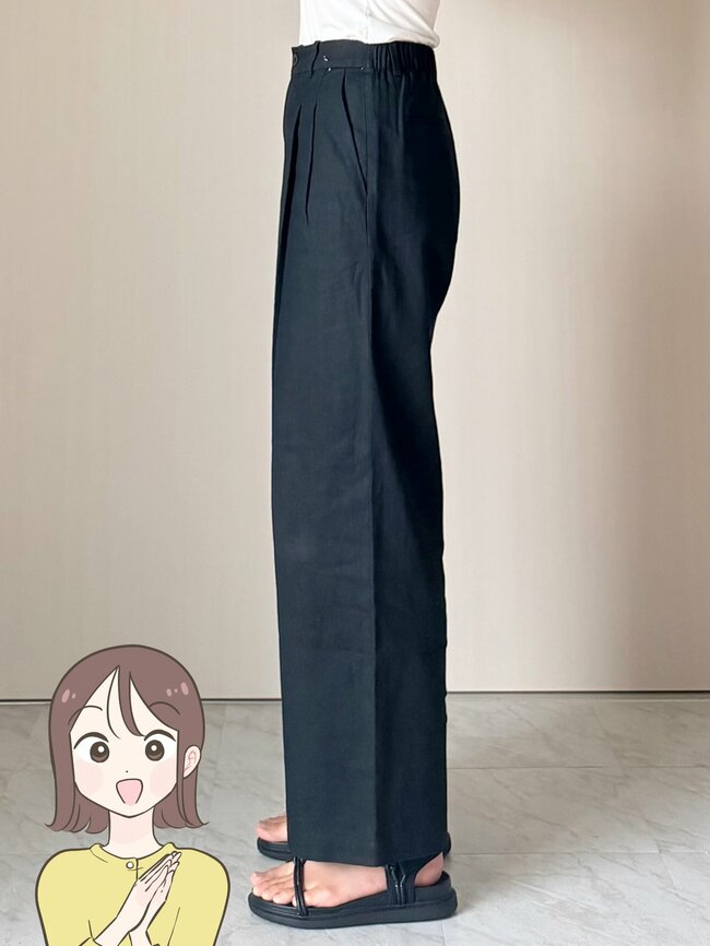 「試着して即決でした」ユニクロの“風を通すパンツ”脚のラインをまるっとカバーできて楽ちん！「思わず2色買い！」「真夏でもストレスなく着用できそう」