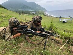 台湾南方の島で米軍演習　対中国に備え