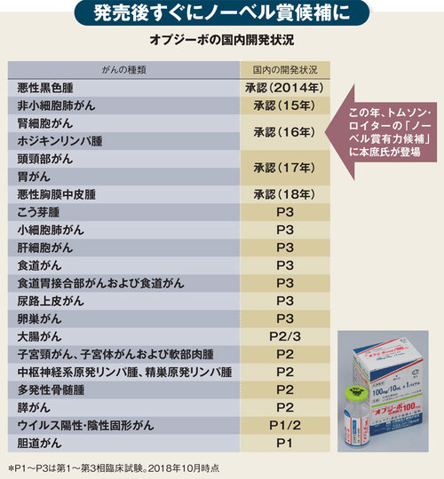 オプジーボの国内開発状況