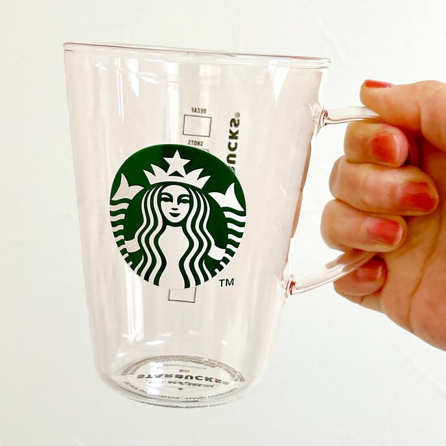 「一目見て気に入りました」スタバの“お店のカップみたいなグラス”ほんのりピンクで可愛すぎる！「ほんとにいいです」「軽くて持ちやすい」
