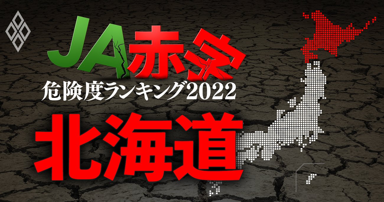 【北海道】JA赤字危険度ランキング2022、60農協中赤字は1農協だけ