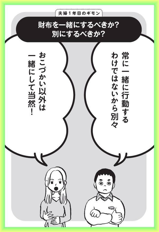 【2人の未来を示唆する究極の選択】財布を一緒にするべきか?別にするべきか?