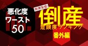 倒産危険度ランキング2021【悪化度ワースト50】2位は銀座ルノアール、1位は？