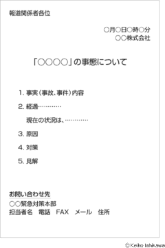 まずはポジションペーパー（公式見解）を作成する