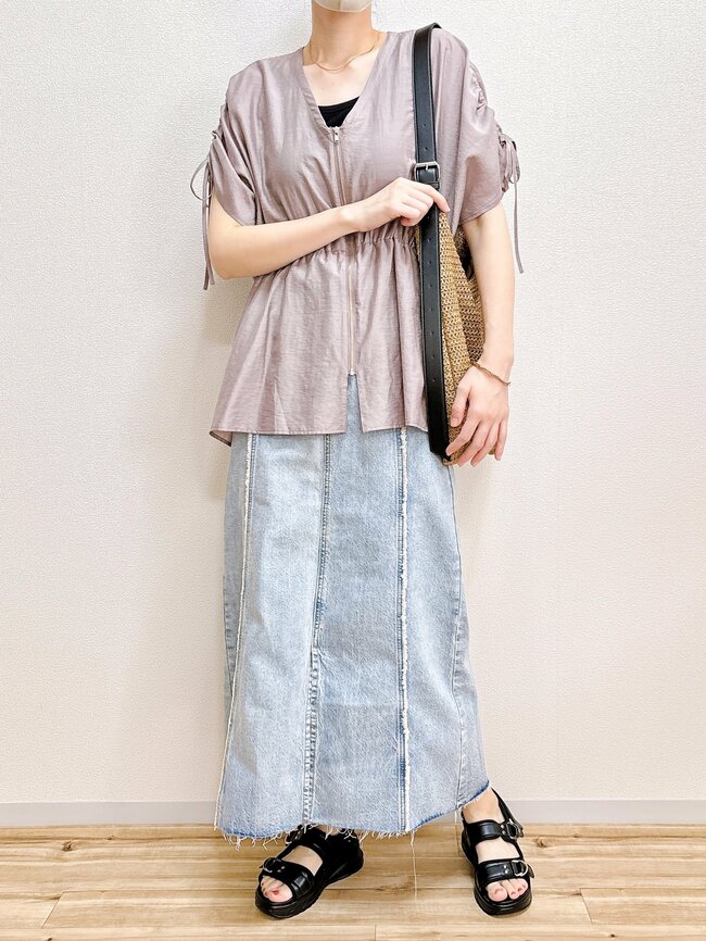 「めちゃくちゃ細見えします」ハニーズの“着痩せブラウス”ひんやり涼しくて快適です！「ぽっこりお腹が気になる方にもおすすめ」《購入レビュー》