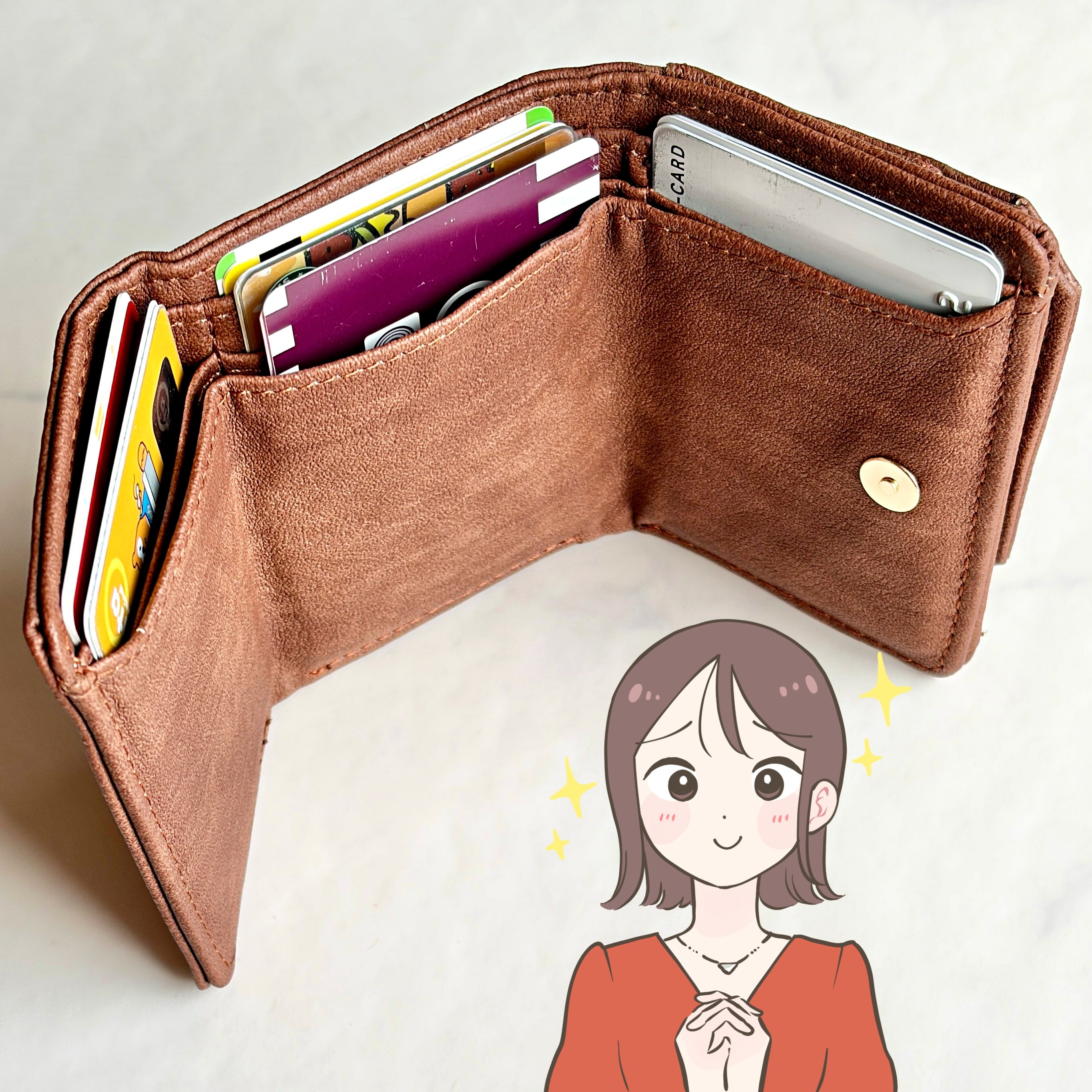 小銭が取り出しやすくて感動…！ダイソー姉妹店の「ミニ財布」ガバッと開くから、レジでの会計がスムーズになった！《購入レビュー》