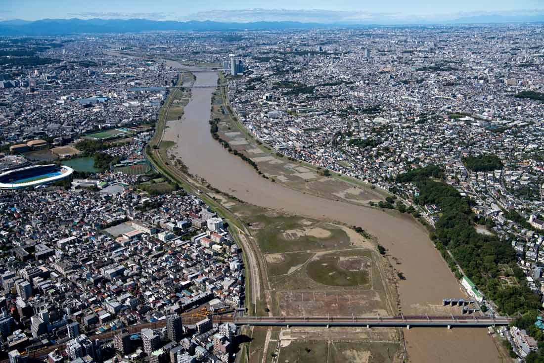 ●(写真キャプション)
多摩川の氾濫で浸水被害の重大さを改めて認識させられた