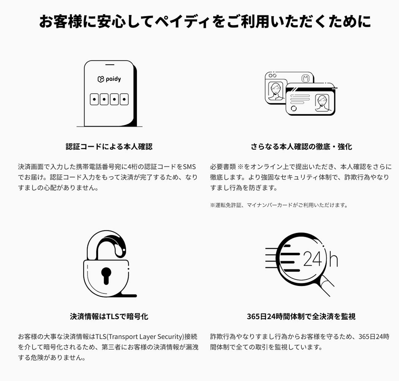 使いやすさとセキュリティーの高さを両立。「今買いたい！」を