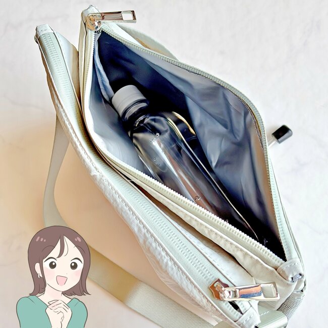 他のバッグが使えなくなった…!しまむらの“保冷できるショルダーバッグ”が便利すぎる!アイスが20分たっても溶けないし、暑さ対策もできて天才!