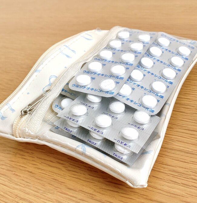 【セリア】薬が110錠も入った！ミニ財布にもなる“大人かわいいポーチ”カードが50枚持ち歩けて便利！《購入レビュー》