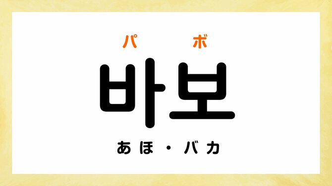 韓国ドラマの口論のシーンでよく聞く「パボ」「クマネ！」ってどう言う意味？