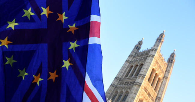 ロンドンの議会前
