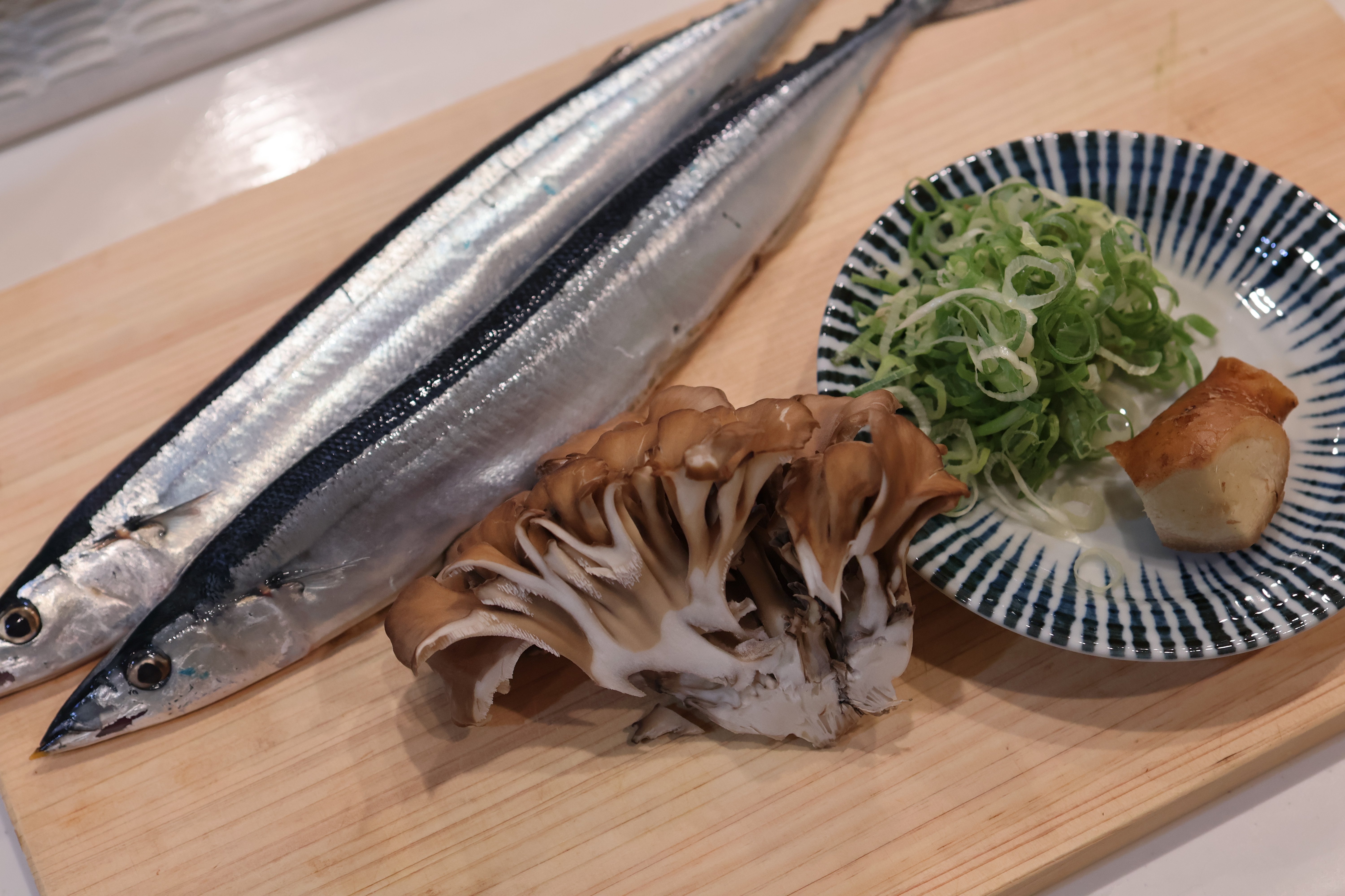 さんまと舞茸の炊き込みごはん