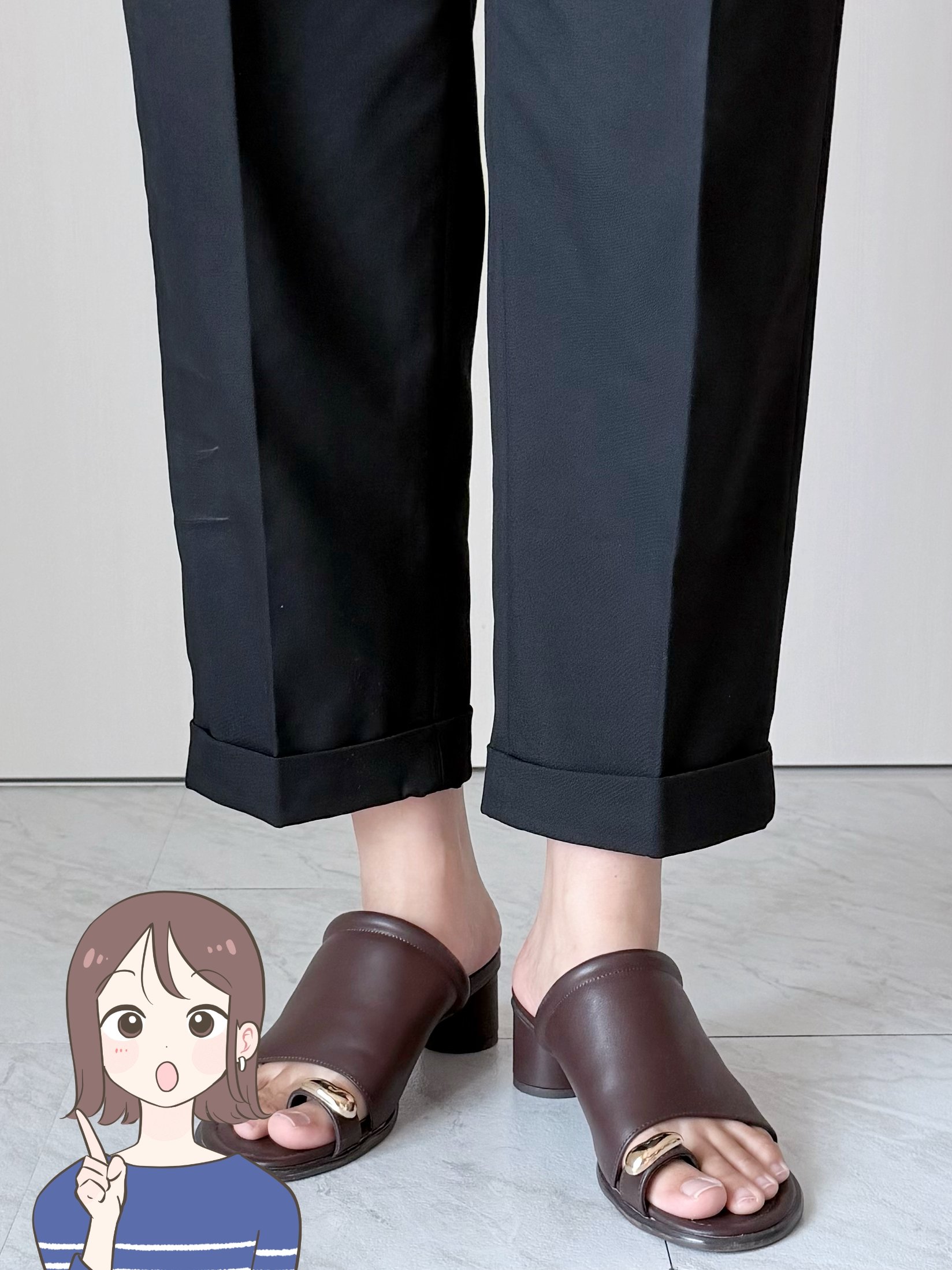 「脚が長く見える」GUの“美脚パンツ”細見えシルエットで着痩せします！「色違いも購入」「サラサラで涼しい」《購入レビュー》
