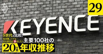 超高給取りで有名なキーエンスの年収「得をした世代」は？同社は若手世代が優位【5世代20年間の推移を独自試算】