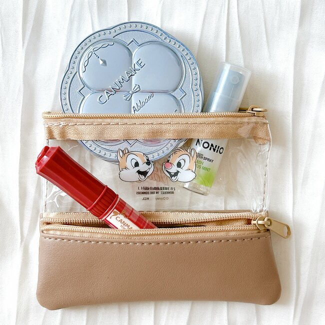 ミニ財布としても使える！セリア×ディズニーの「激かわポーチ」小銭が取り出しやすいし、全種類買って大正解…！