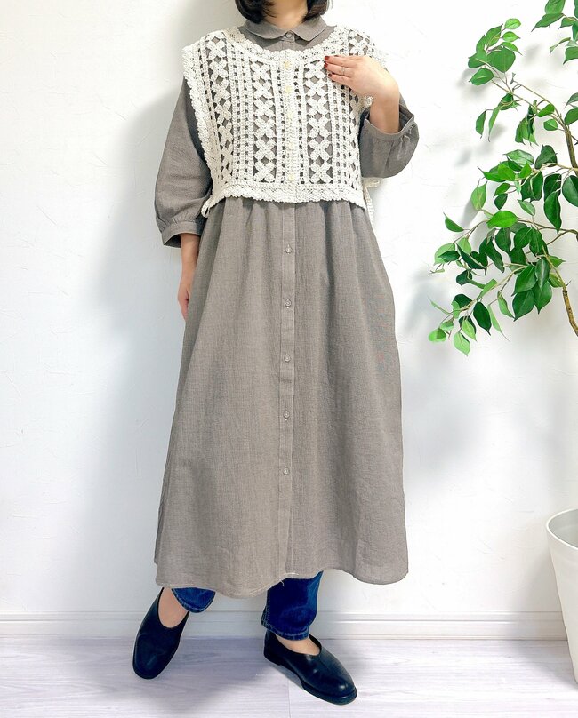 すぽんと着るだけで大人かわいい！しまむらの「着回しワンピース」ふんわり丸みのあるシルエットが素敵すぎる！